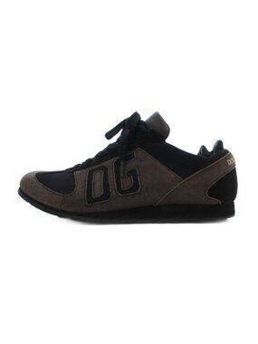 Dolce & Gabbana Leather Sneakers Shoes DG Logo Brown 7